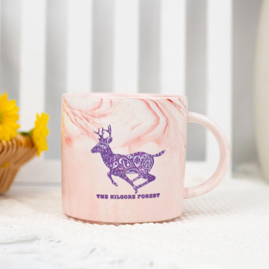 Deer - Violet Marble Mugs