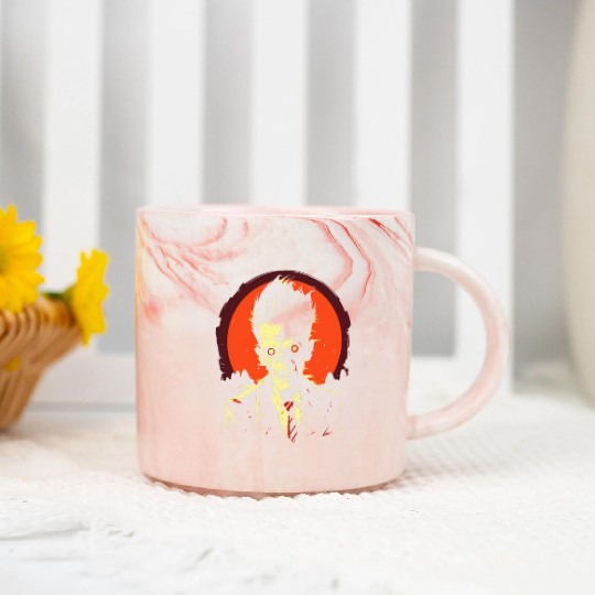 Zombie Apocalypse Ready for Halloween Grim Reaper Marble Mugs