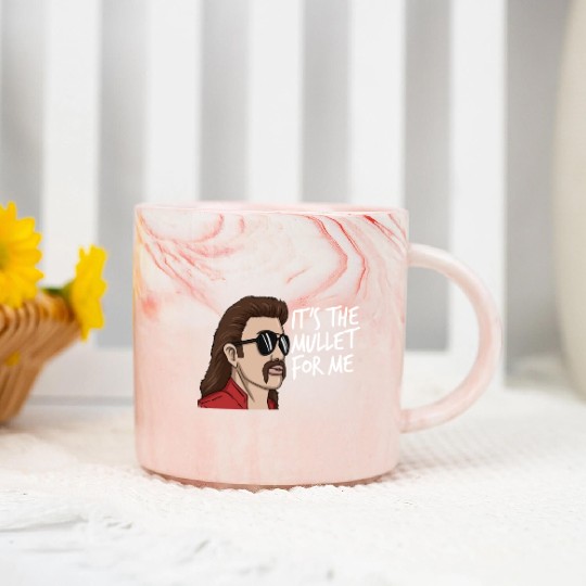 It's The Mullet For Me Mullet Redneck Men's Mullet Marble Mugs