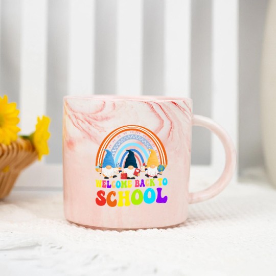 Welcome Back To School Marble Mugs