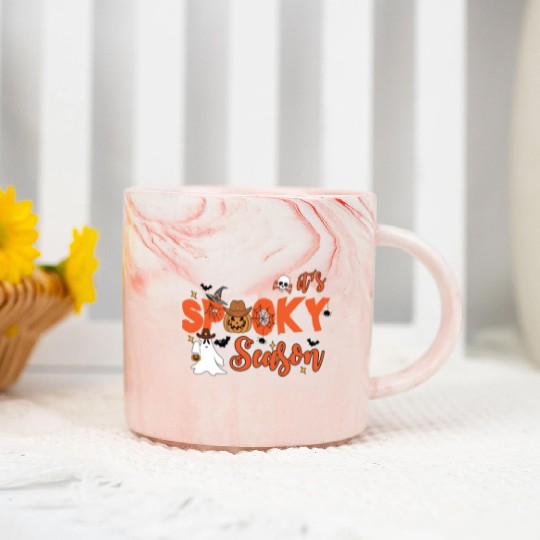 ITS SPOOKY SEASON Marble Mugs