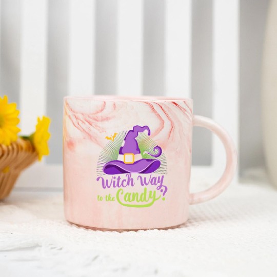 Witch Way to the Candy? A Magical Quest Awaits! Marble Mugs