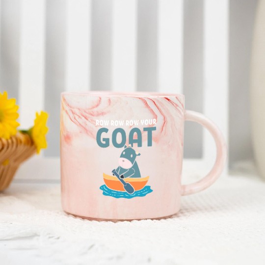 Goat Puns Goat Farmer Marble Mugs