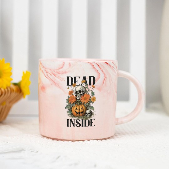 Dead Inside Marble Mugs