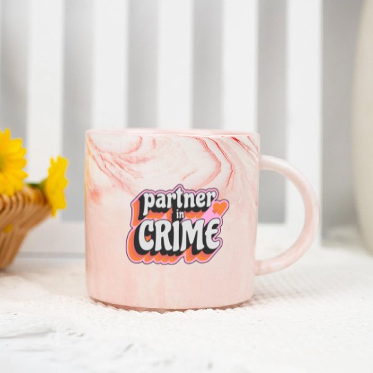 Partner in Crime Marble Mugs