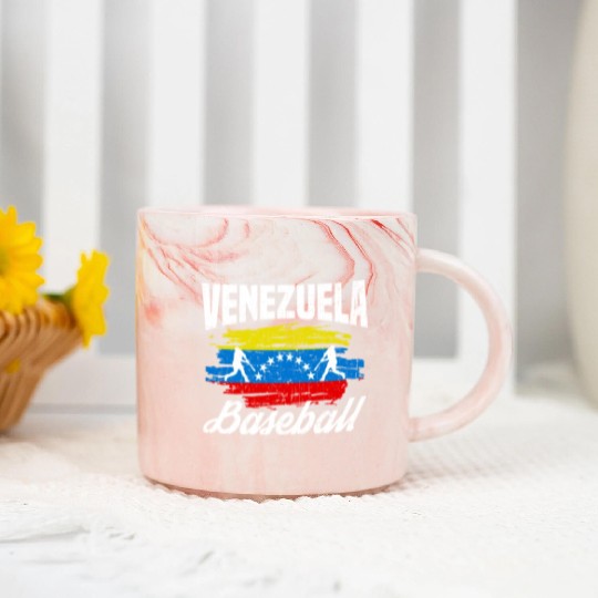 Venezuela Baseball Team Championship Marble Mugs
