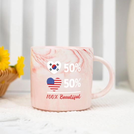 K-Beauty Skincare Oppa Korean Beauty South Korea Marble Mugs