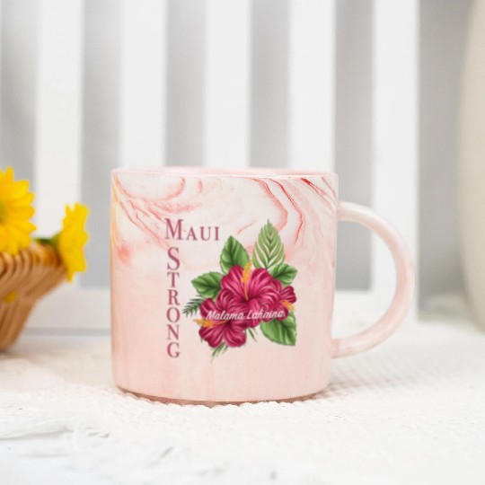 Malama Lahaina: Maui Strong 2 Marble Mugs