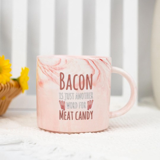 Bacon Meat Candy Marble Mugs