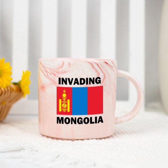 Invading Mongolia Marble Mugs