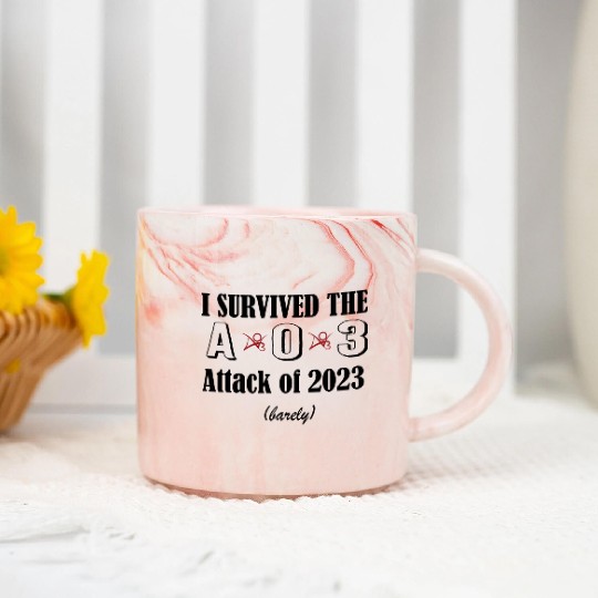 I Survived The AO3 Attack of 2023 Marble Mugs