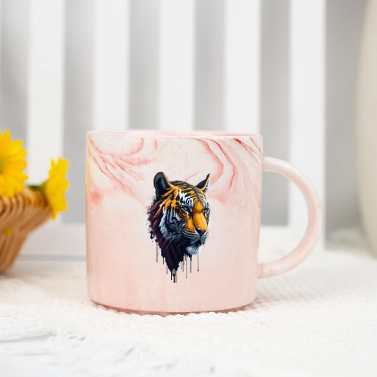 Tiger | Wild Animal Marble Mugs
