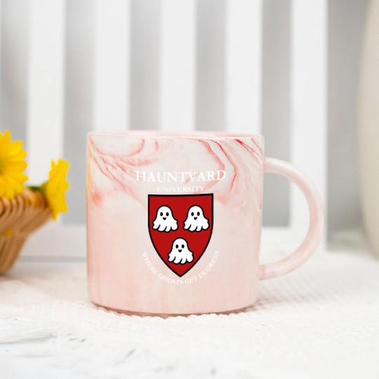 Har-Boo-ard University: Kawaii Vintage Retro Cute Marble Mugs