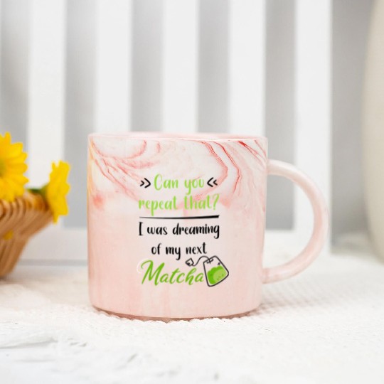 Green Tea Lover Japanese Matcha Latte Drink Matcha Marble Mugs