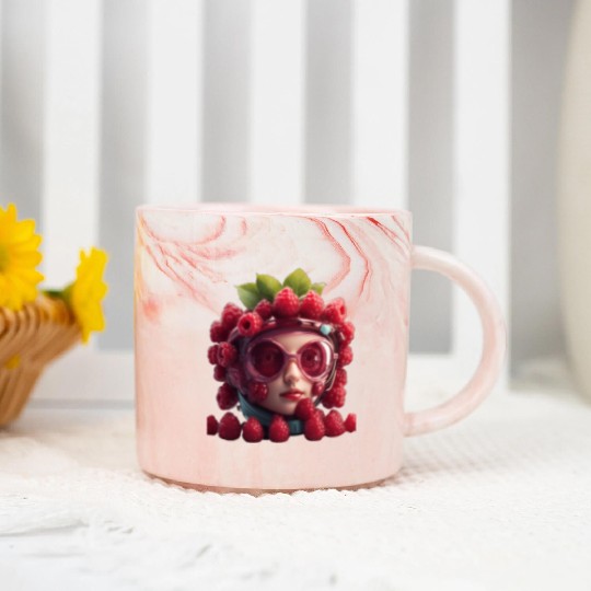 RASPBERRY Marble Mugs