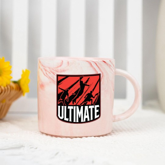 Flying Disc Ultimate Frisbee Player Disc Golfing Marble Mugs