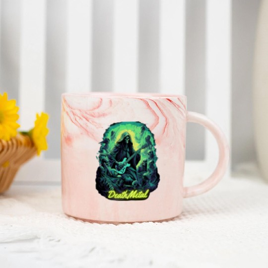 Halloween - Death Metal Rock Marble Mugs