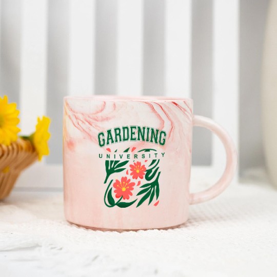 Gardening University Design Marble Mugs