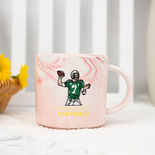 Sundays Are For Football - Sunday Football Marble Mugs