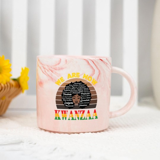 Celebrating All Passions with Kwanzaa Pride Marble Mugs