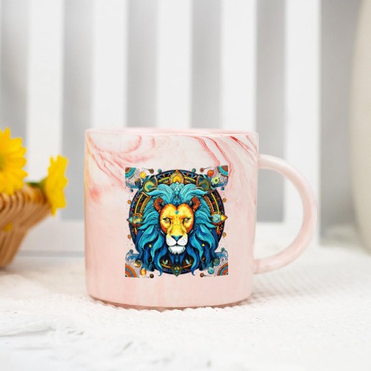 Embrace Your Leo Identity: Leo Pride Marble Mugs