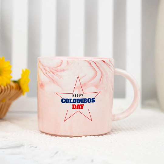 Columbus Day Celebration: Explore, Discover, Remem Marble Mugs