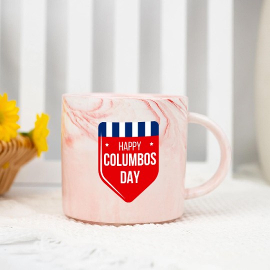Columbus Day Celebration:Explore, Discover Marble Mugs