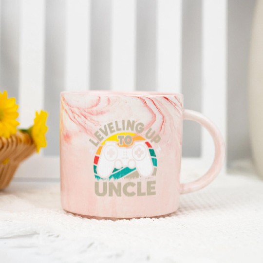 Leveled Up To Uncle Gamer Gaming Future Uncle Marble Mugs