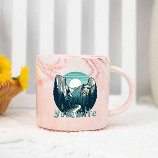 Yosemite National Park: The Beauty of Nature Marble Mugs