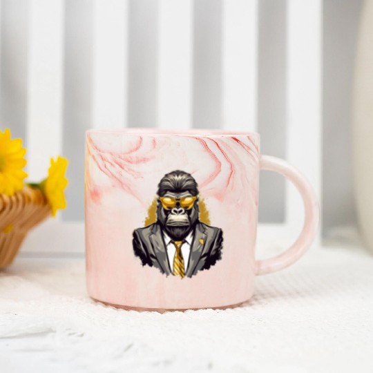 Mafia gorilla Marble Mugs