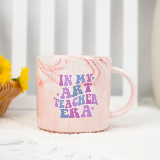 Groovy In My Art Teacher Era Art Teacher Back To Marble Mugs