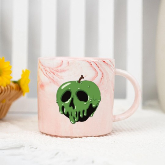 Poison Green Apple Marble Mugs