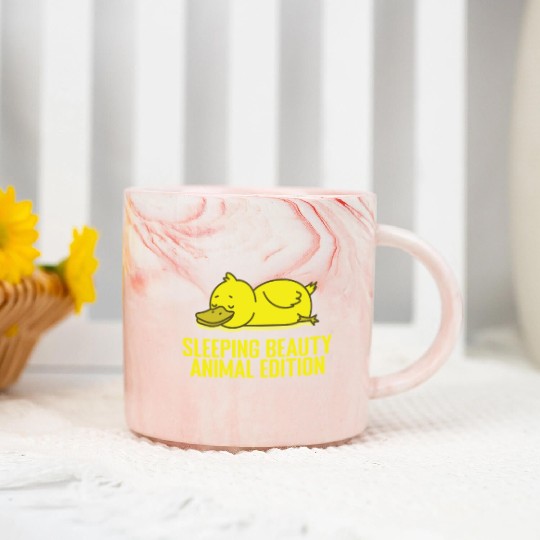 Sleeping Beauty, Animal Edition Pajamas Marble Mugs