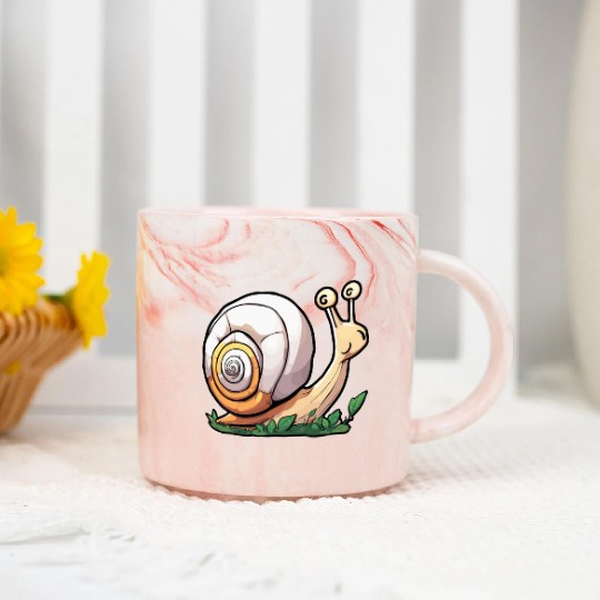 Snail / Animal / Slimy / Meadow / Grass / Pet Marble Mugs