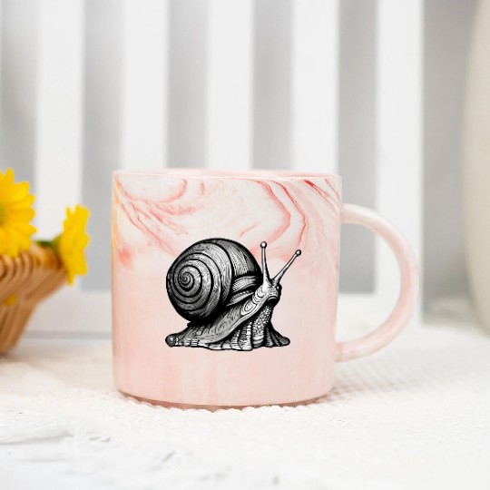 Snail / Animal / Slimy / Meadow / Grass / Pet Marble Mugs