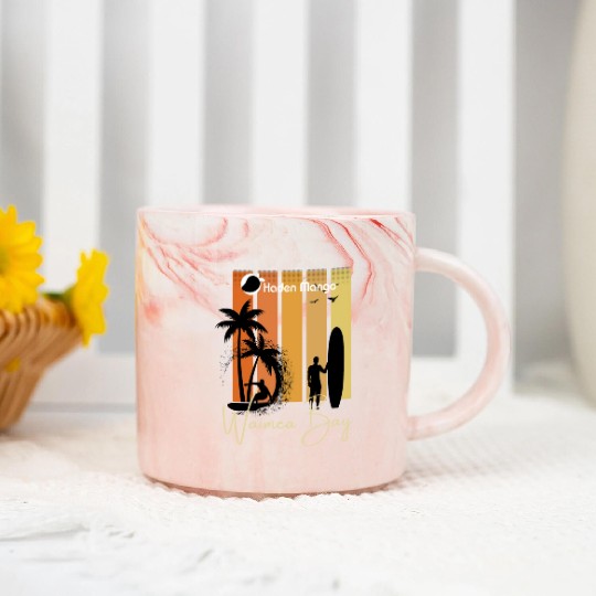 Waimea Bay Haden Mango Style Marble Mugs