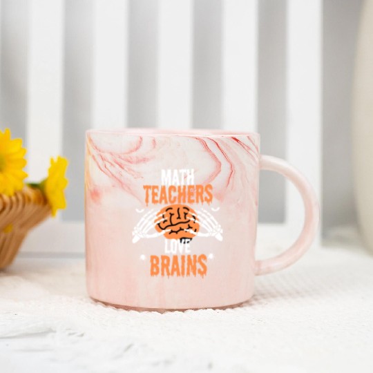 Halloween math teacher Marble Mugs