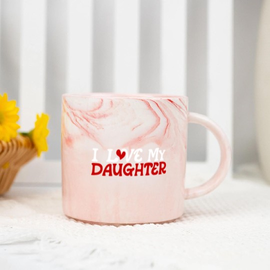 I love my daughter Marble Mugs