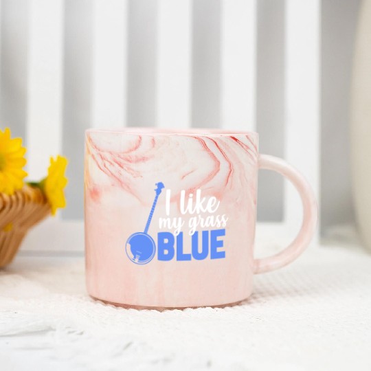 I Like My Grass Blue, Banjo Marble Mugs