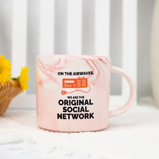 Amateur Ham Radio Operator Original Social Network Marble Mugs