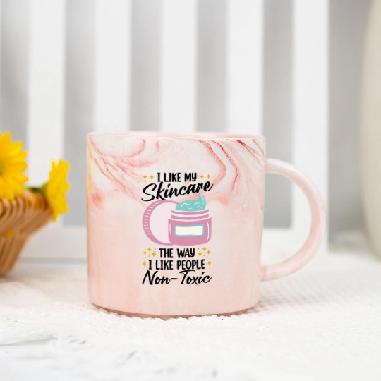 Esthetician Skincare Beauty Dermantologist Skin Marble Mugs