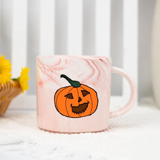 Halloween Pumpkin Jack o lantern 1 Marble Mugs