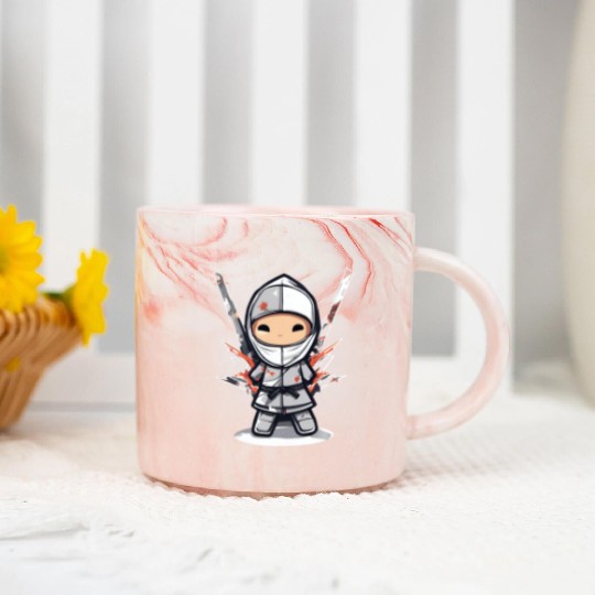 Data Ninja Funny Silver Big Data Analyst Scientist Marble Mugs