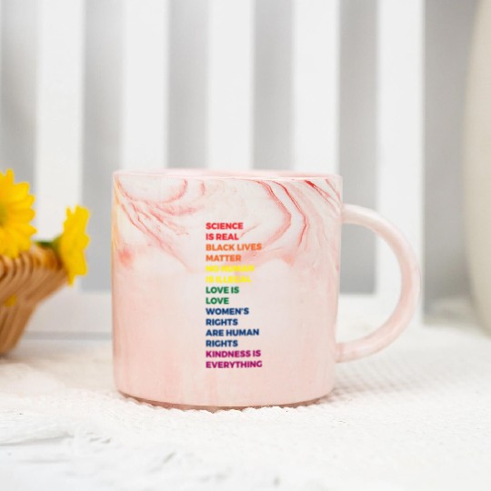 Science Is Real Marble Mugs