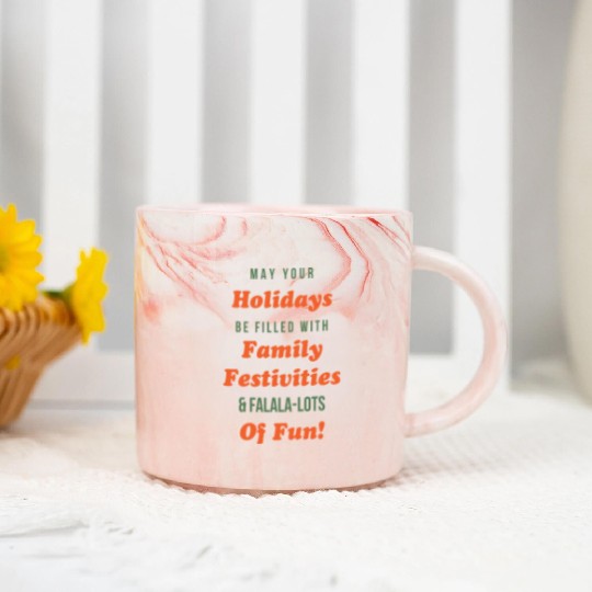 may your holidays filled with activities Marble Mugs