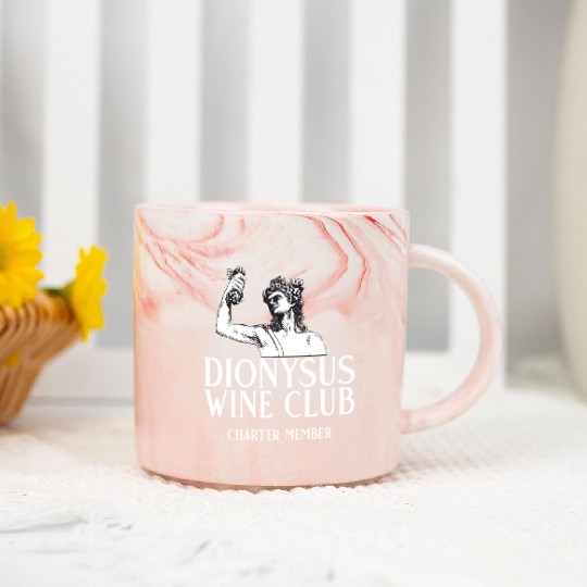 Dionysus Wine Club Charter Member Greek Mythology Marble Mugs