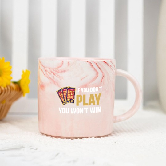 My Retirement Plan Funny Lottery Gambler Dealer Marble Mugs