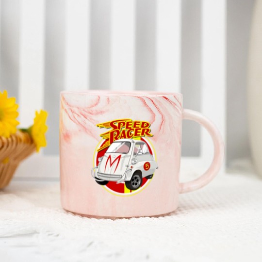 Speed Racer Car Marble Mugs