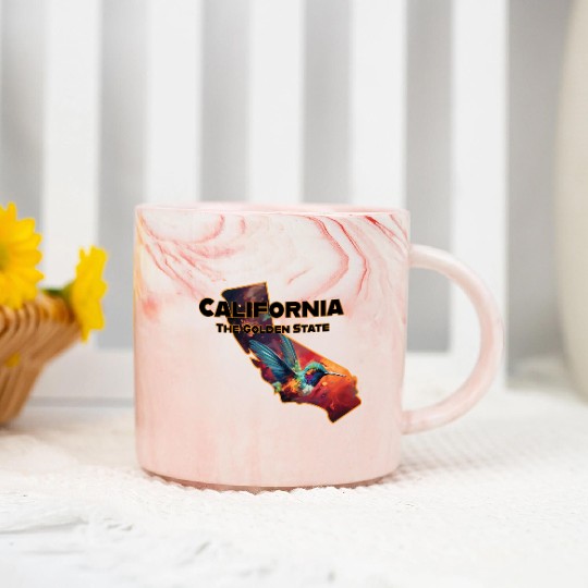 California Wildlife - hummingbird Marble Mugs