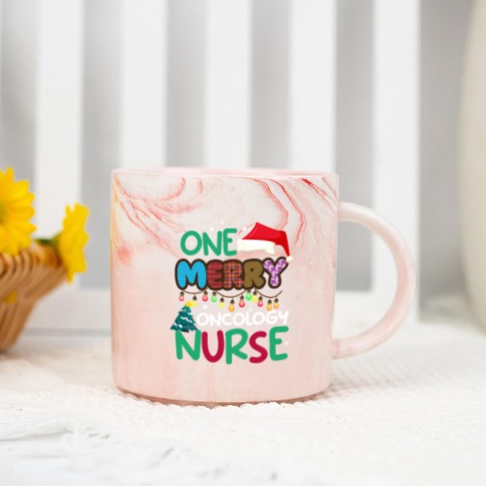 One merry Oncology Nurse Christmas Marble Mugs